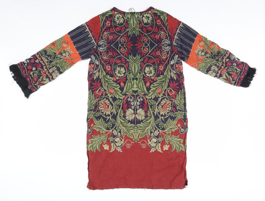 Outfitters Womens Multicoloured Floral Basic T-Shirt Size S