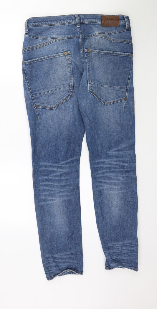 River Island Womens Blue Denim Skinny Jeans Size 32 L31 in