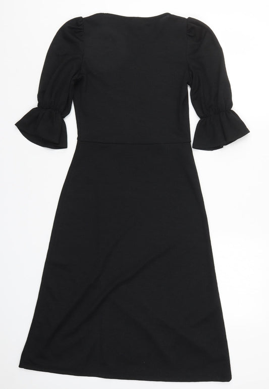 River Island Womens Black A-Line Size 6