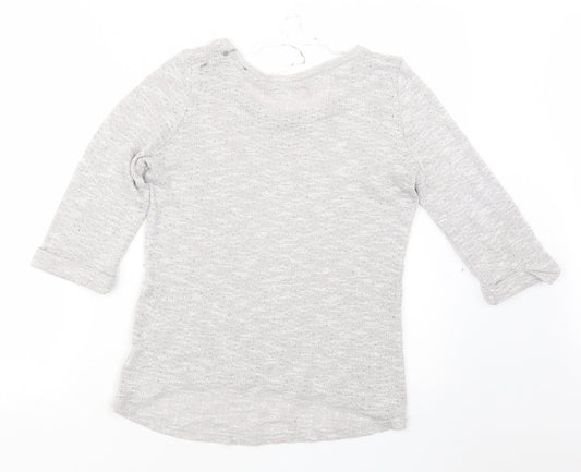 New Look Womens Grey Pullover Jumper Size 14