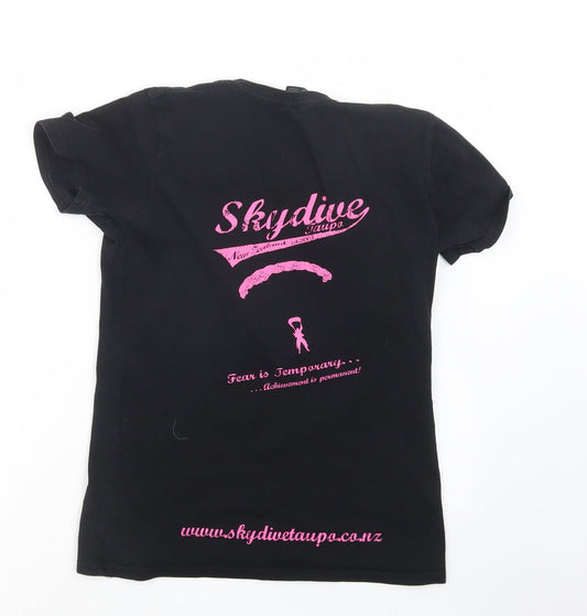 Sketch Womens Black Basic T-Shirt Size M
