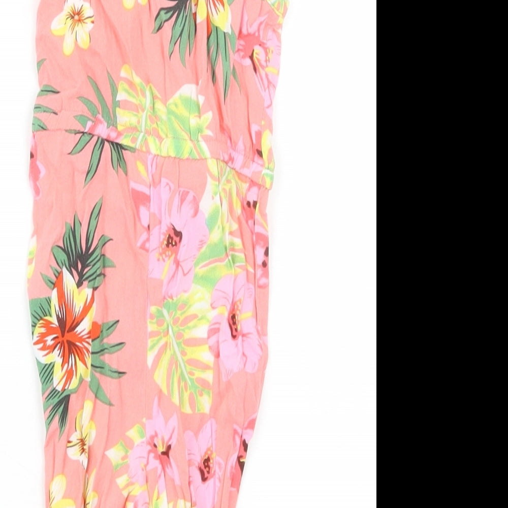 Primark Girls Pink Floral Jumpsuit Outfit/Set Size 3-6 Months