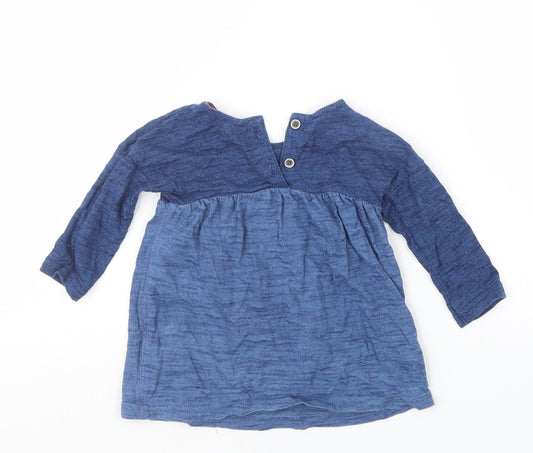 NEXT Girls Blue Basic T-Shirt Size 3-6 Months