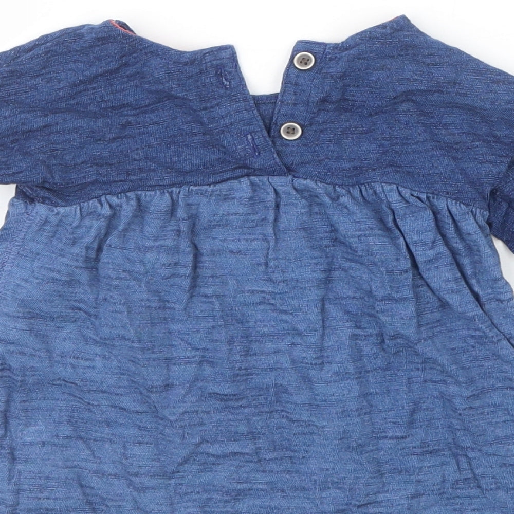 NEXT Girls Blue Basic T-Shirt Size 3-6 Months