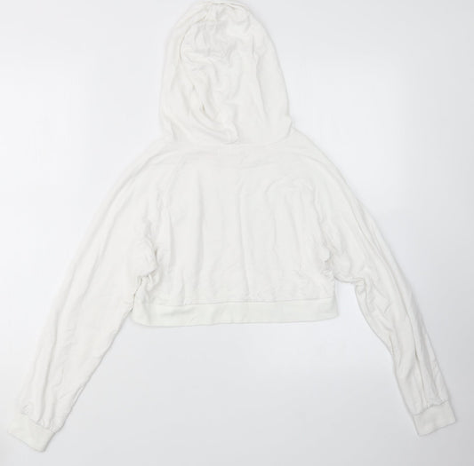Pineapple Girls White Pullover Hoodie Size 11-12 Years - Cropped