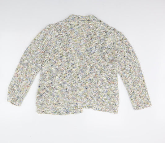m&s Womens Multicoloured Herringbone Jacket Size 16