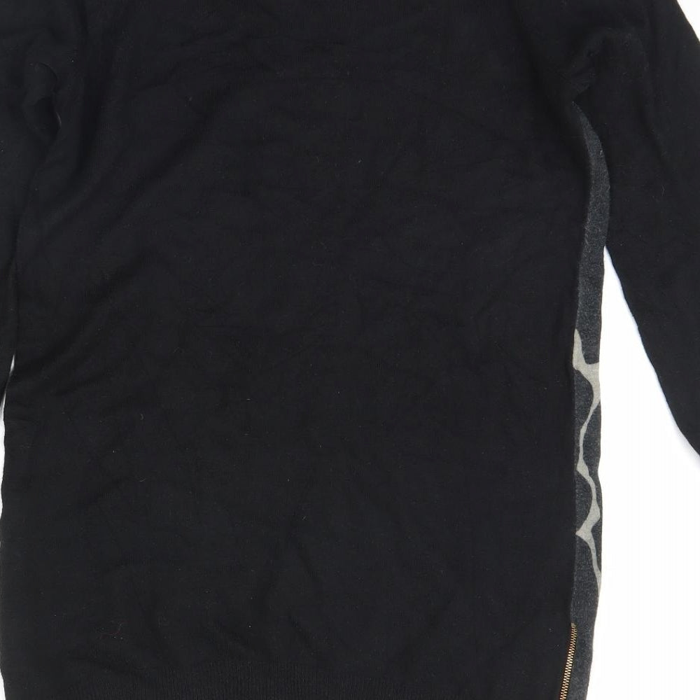 M&S Womens Black Pullover Jumper Size 12