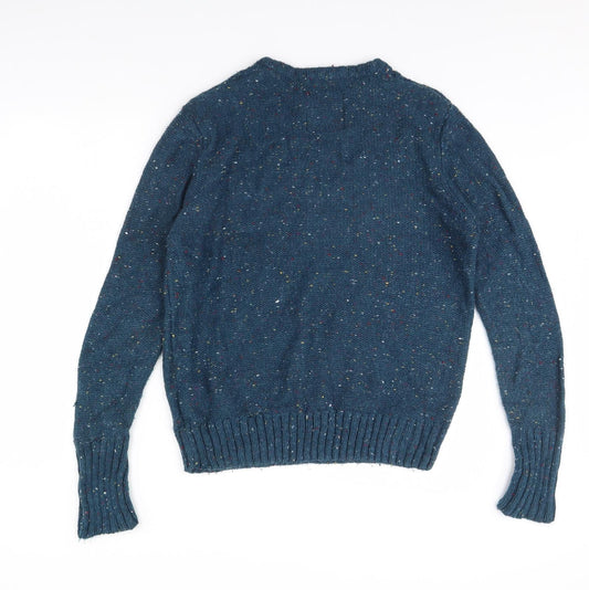 Easy Mens Blue Pullover Jumper Size L