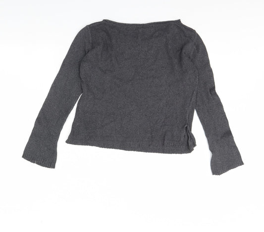 magan Womens Grey Pullover Jumper Size M