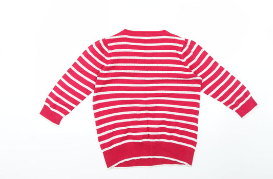 redherring Womens Multicoloured Striped Pullover Jumper Size 12