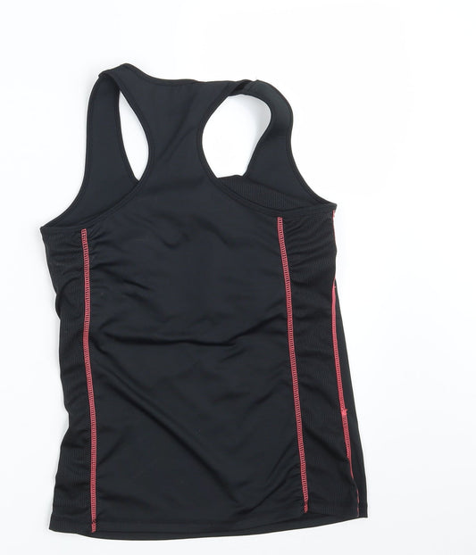 Workout Womens Black Basic Tank Size 10