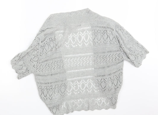Muizz Womens Grey Shrug Jumper Size M