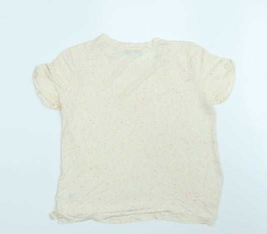 NEXT Womens Pink Polka Dot Basic T-Shirt Size 12