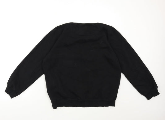 SUPER PREMIUM Womens Black Pullover Sweatshirt Size XL
