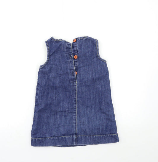 NEXT Girls Blue Denim A-Line Size 2-3 Years