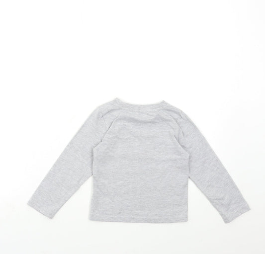 Primark Boys Grey Basic T-Shirt Size 4-5 Years