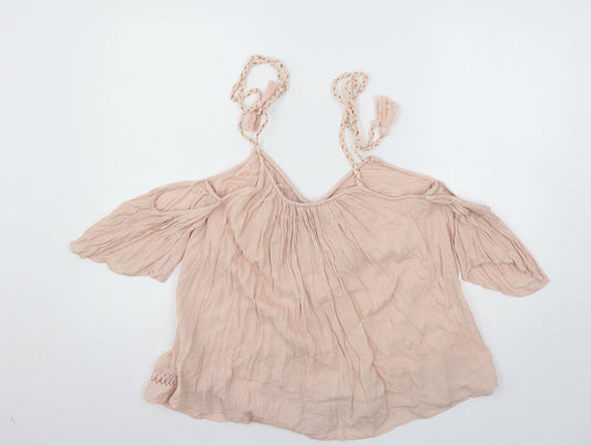 River Island Womens Pink Basic Blouse Size 10