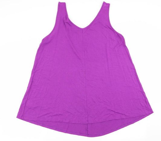 Preworn Womens Purple Basic Tank Size 20