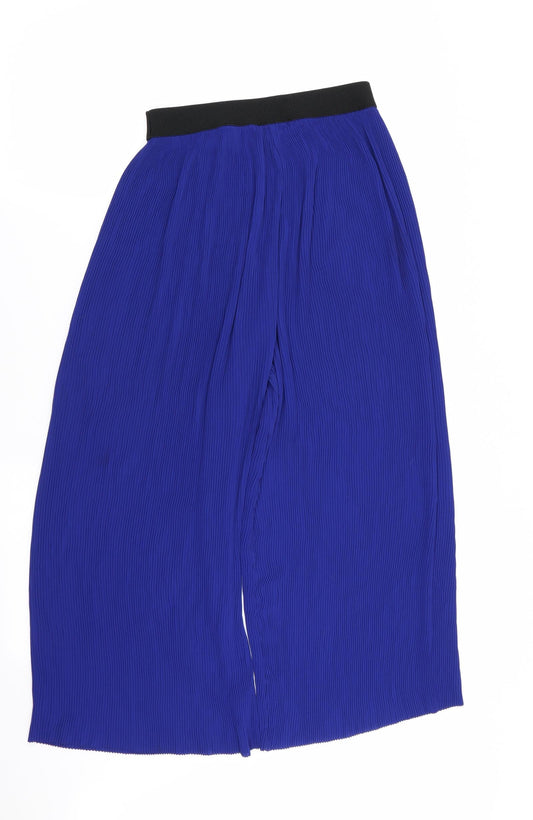 Zara Womens Blue Trousers Size 4 L22 in - Stretch waistband