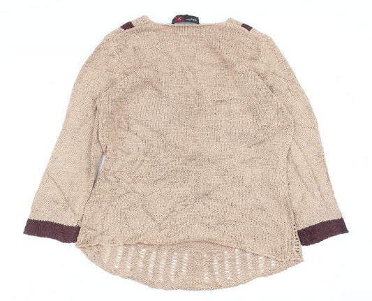 stephen Womens Beige Pullover Jumper Size M - Size M/L
