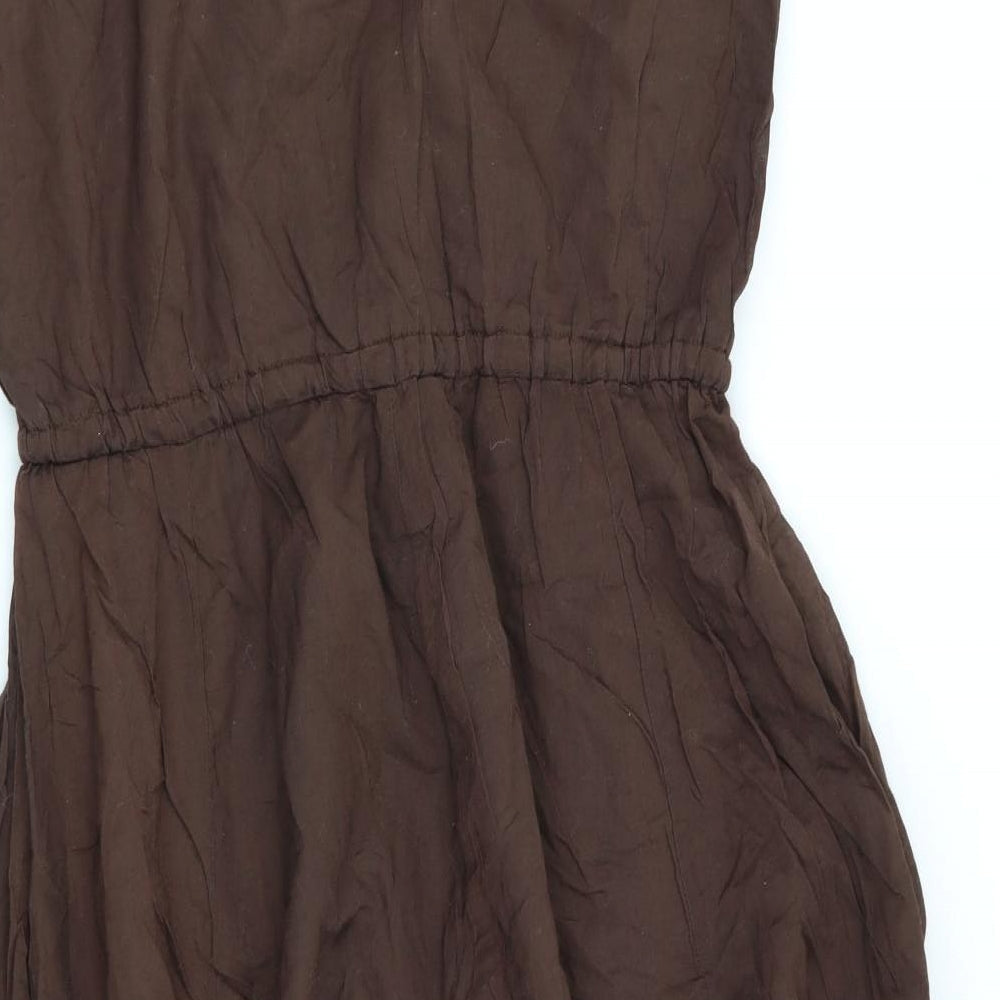 Preworn Womens Brown Fit & Flare Size S