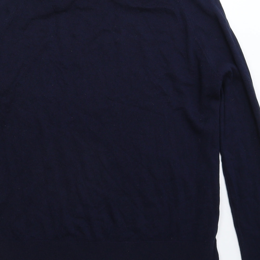 M&Co Womens Blue Knit Pullover Jumper Size 8