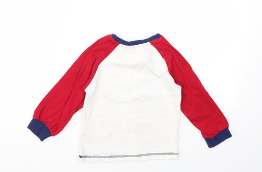 SLEIGH BELLS Boys Multicoloured Geometric Basic T-Shirt Size 3-4 Years