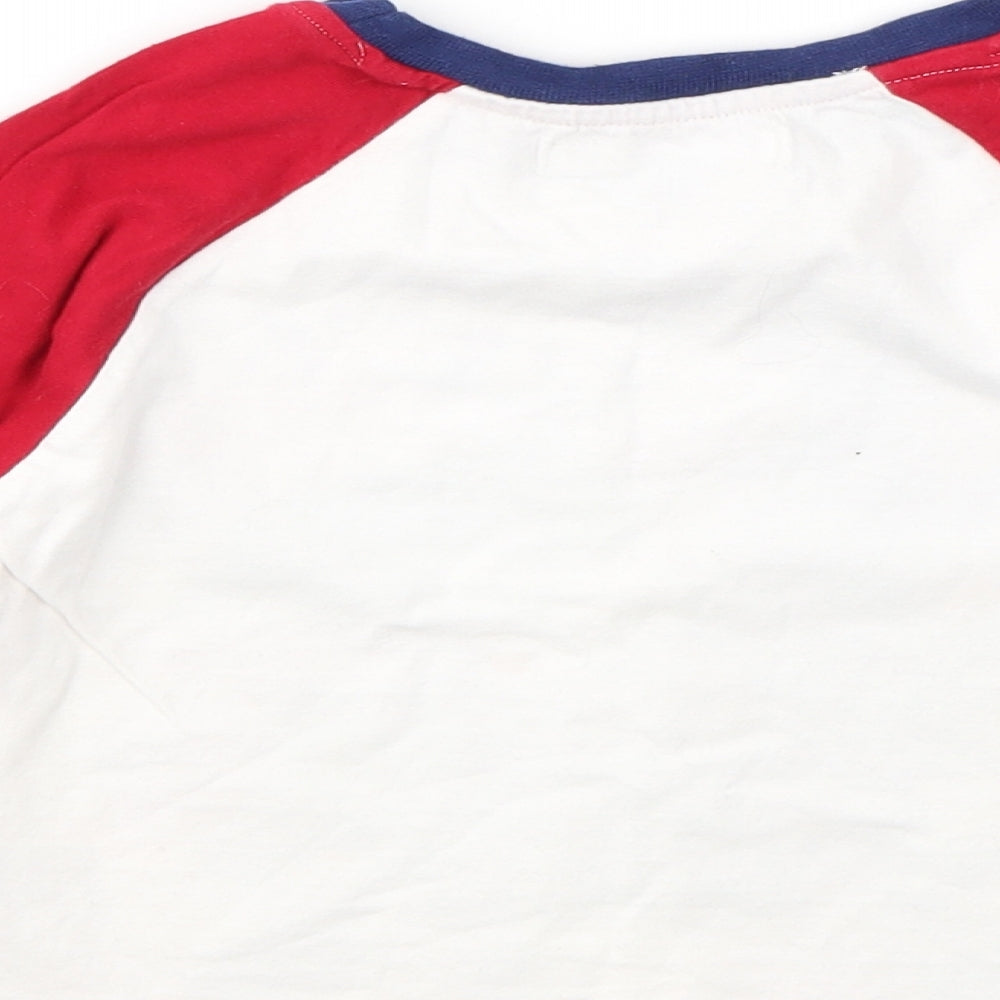 SLEIGH BELLS Boys Multicoloured Geometric Basic T-Shirt Size 3-4 Years