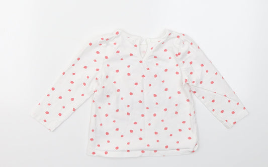 M&Co Girls Multicoloured Geometric Basic T-Shirt Size 12-18 Months