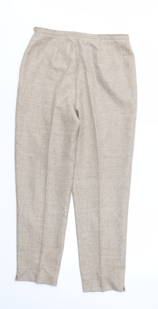 M&S Womens Brown Trousers Size 30 in L28 in