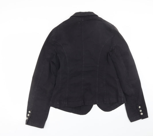 Sand White Womens Black Jacket Coat Size L