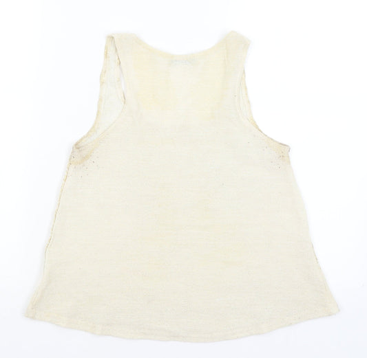Glow Womens Gold Basic Tank Size S