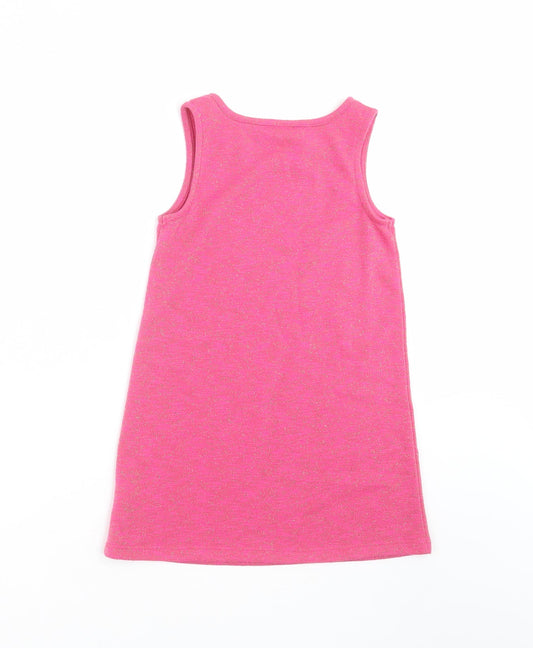 George Girls Pink Tank Dress Size 5-6 Years