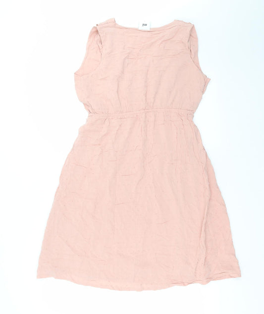 ml Womens Pink Fit & Flare Size S - dotted pattern