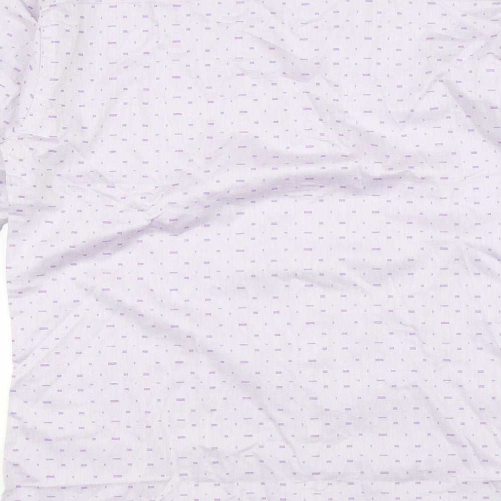 7sq Mens Purple Button-Up Size XL