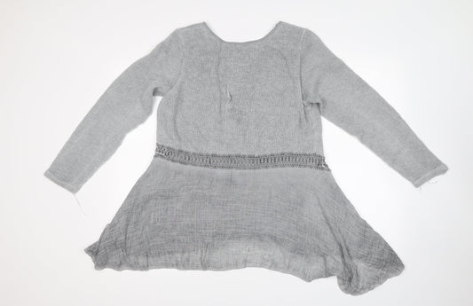 Klass Womens Grey Pullover Jumper Size M