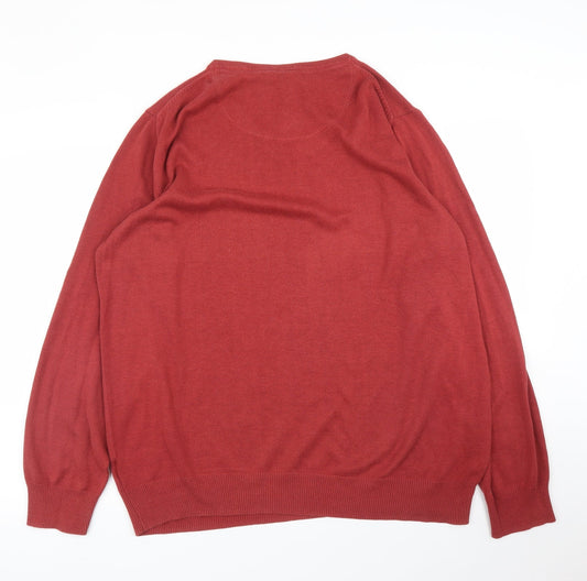 Nobel League Mens Red Pullover Jumper Size 2XL