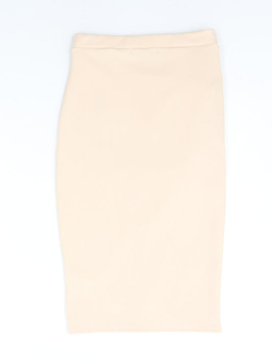 Missguided Womens Orange A-Line Skirt Size 6