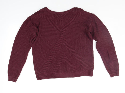 Dorothy Perkins Womens Purple Pullover Jumper Size 8