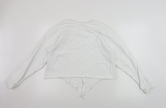 Miss Selfridge Womens White Pullover Jumper Size 12