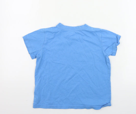 Demo Girls Blue Basic T-Shirt Size 5-6 Years