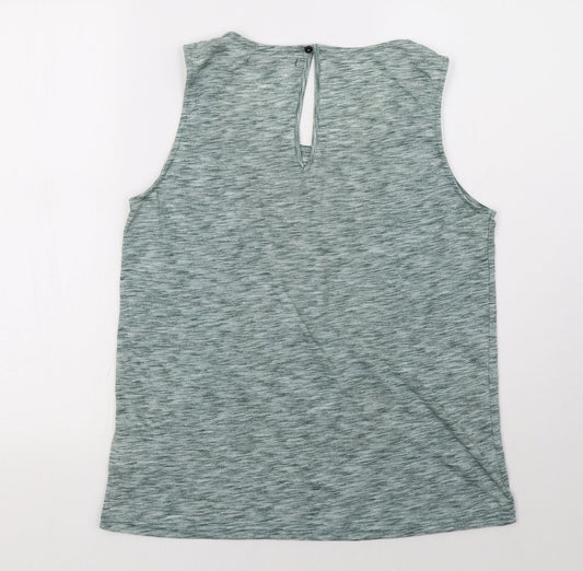 Minimum Womens Green Basic Tank Size L