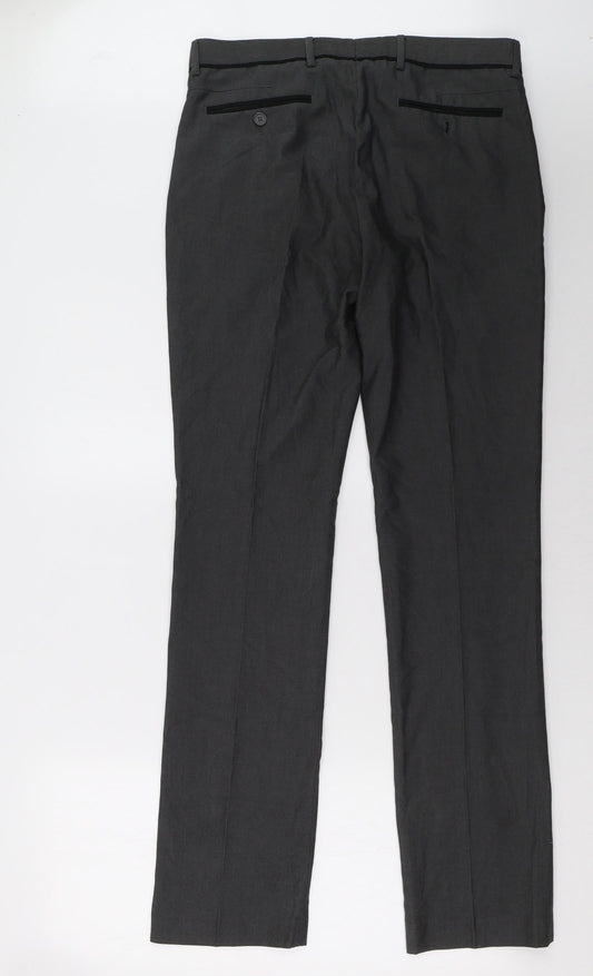 Butler And webb Mens Grey Trousers Size 32 L33 in