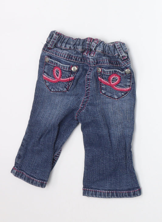 NEXT Girls Blue Capri Jeans Size 6-9 Months