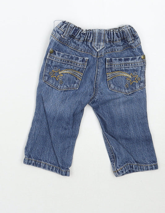 NEXT Girls Blue Capri Jeans Size 6-9 Months