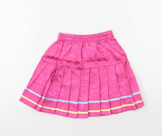 Gole gee Girls Pink Geometric A-Line Skirt Size 4 Years