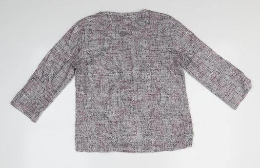 Anna Rose Womens Purple Pullover Jumper Size M