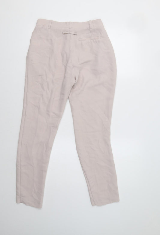 Topshop Womens Beige Dress Pants Trousers Size 8 L28 in