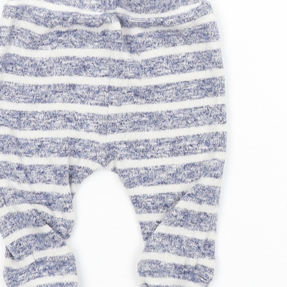 George Baby Blue Striped Sweatpants Trousers Size 3-6 Months