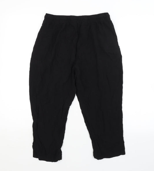 New Look Womens Black Sweatpants Trousers Size 10 L20 in
